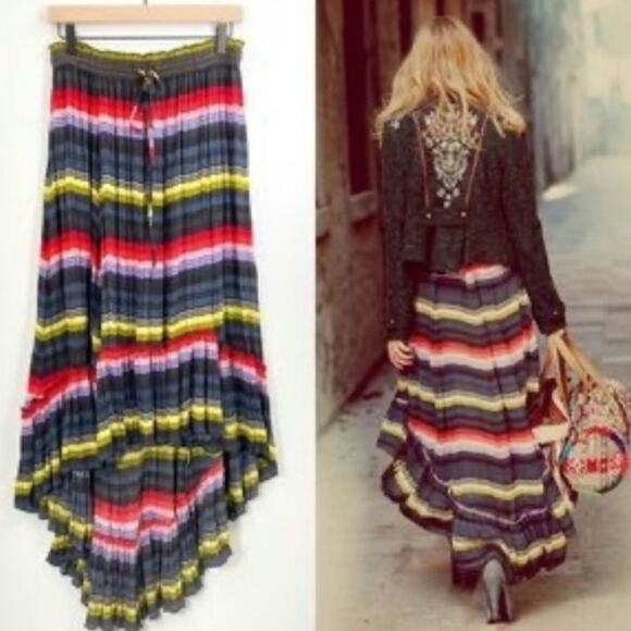 Free People Serape High Low Skirt - Picture 1 of 6